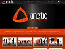 Tablet Screenshot of kinetic-corp.com